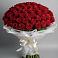 Букет 101 Красная роза Блэк Мэджик в Щелкино