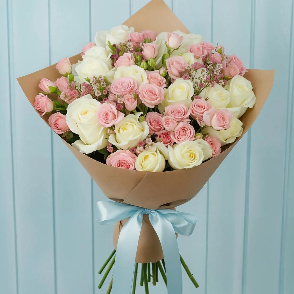 Букет цветов из: Розы в Щелкино