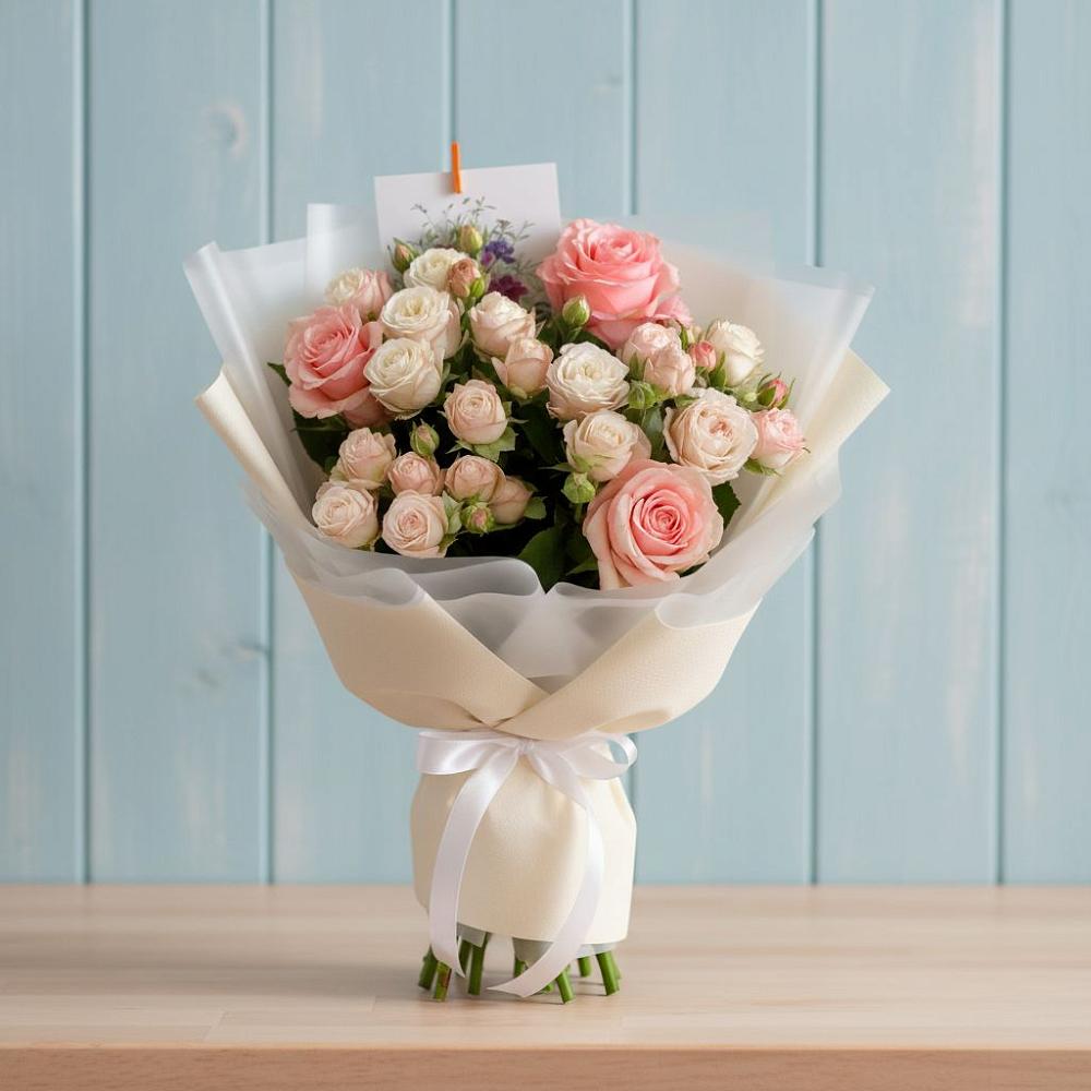 Букет цветов из: Розы в Щелкино