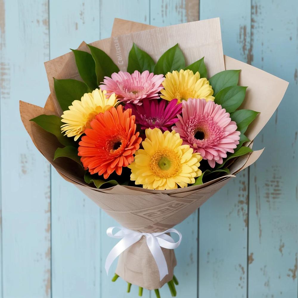 Букет цветов из: Герберы в Щелкино