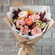 Букет цветов из:  Гвоздики, Хризантемы и Розы в Щелкино