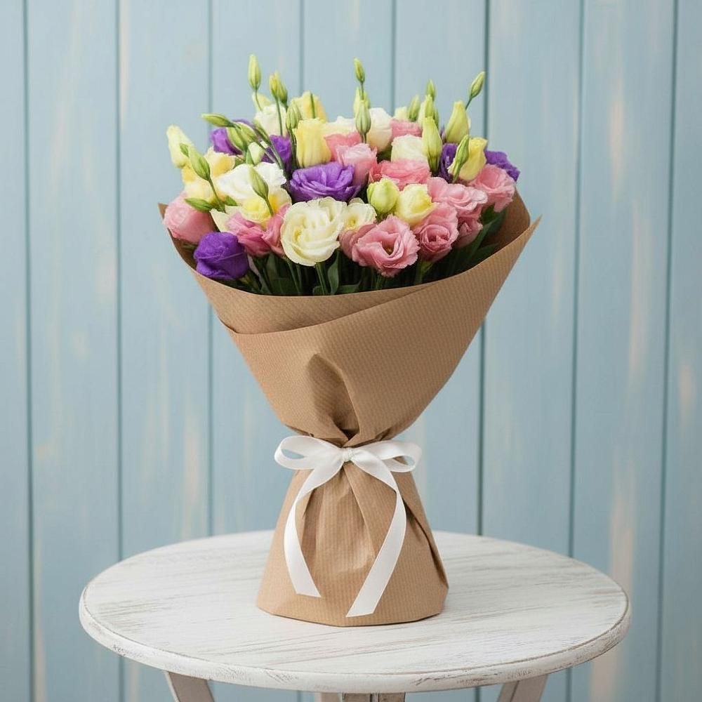 Букет цветов из: Лизиантусы в Щелкино