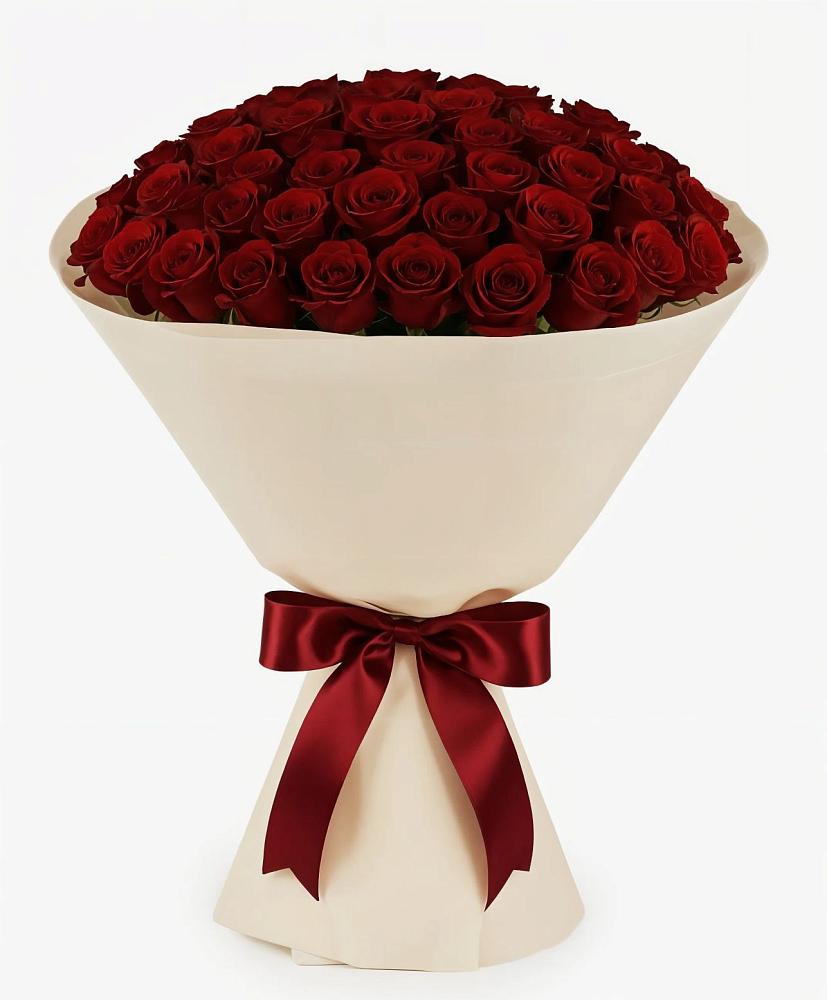 Букет 101 Бордовая роза Блэк Бакарра в Щелкино