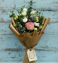 Букет цветов из:  Розы и Лизиантусы #REPLACE_PRED# Щелкино